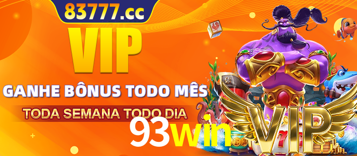 Banner promocional do 93win oferecendo 100% de recompensas adicionais contínuas para quem fizer o login diário (Daily sign-in), com um mascote de coelho.